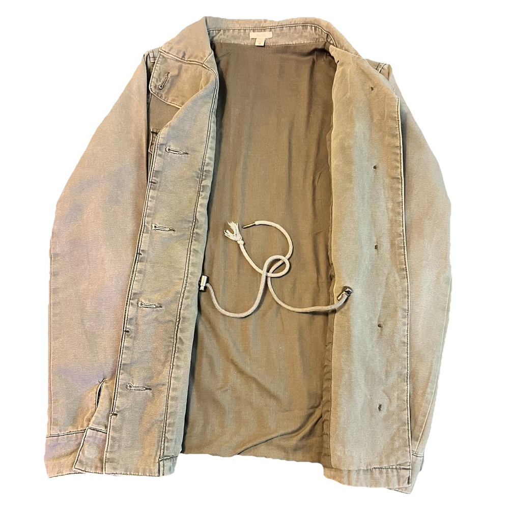 Ecote Womens Olive Cotton Long Sleeve Utility Coat Military Jacket Size Small - Picture 5 of 8